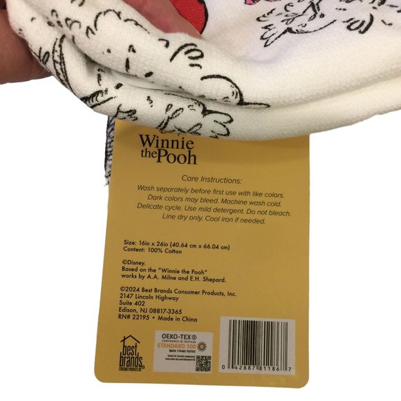 Disney Winnie the Pooh Kitchen Towels Set of 2 Tigger Eeyore Piglet 100% Cotton - Picture 3 of 5